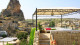 Hezen Cave Hotel - Do terraço com mesas e lounges desfrutará de uma panorâmica vista da cidade e do Castelo de Ortahisar!
