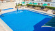 Bourbon Santos Hotel - A infraestrutura encanta, e destaca-se a partir da piscina climatizada na cobertura, com deck de espreguiçadeiras.