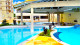 diRoma Exclusive - A infraestrutura conta com piscinas termais, uma delas de uso infantil, sauna, bar, salão de jogos e brinquedoteca.
