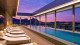 Hilton Barra Rio de Janeiro - A piscina está localizada na cobertura e tem vista panorâmica para as paisagens da Barra da Tijuca.