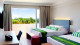 Hot Beach Resort - Já as noites de sono ficam por conta do apartamento de 22 m² equipado com TV LCD 32”, AC, frigobar e amenities.