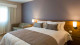 Comfort Suites Londrina - O primeiro destaque são as acomodações. São cinco opções equipadas com TV 32'', AC, frigobar e amenities.