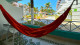Las Americas Casa de Playa - E também uma varanda com rede. Já pensou descansar com essa vista?