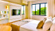 Nadai Confort Hotel - E o descanso se completa nas acomodações Luxo Casal e Luxo Twin, de 16 m², com TV, AC, frigobar e amenities.