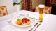 Serra Alta Hotel - Especializado em culinária alemã e com ingredientes regionais, oferece também outras refeições com custo à parte.
