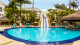Vale Suíço Resort - O Parque Aquático du Soleil dispõe de seis piscinas, bar molhado, cascata e toboáguas adulto e infantil.
