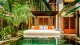 Villas de Gaia Hotel Boutique - A acomodação possui piscina e jardim privativos, sala de estar, sala de jantar, cozinha e lounge com rede. Um luxo!